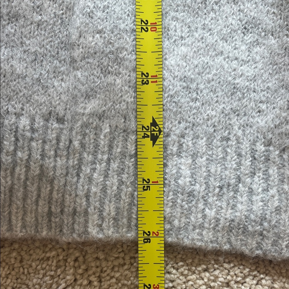 NWT Cupcakes & Cashmere Festive Gnomes Ugly Christmas Holiday Sweater Grey Large - Picture 9 of 10